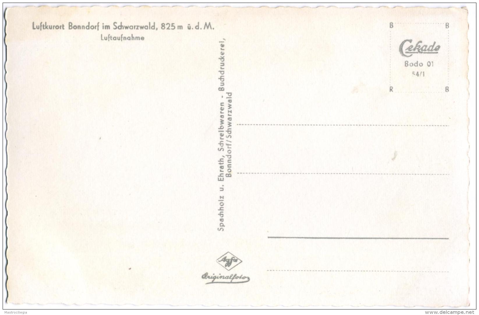 GERMANIA  BADEN-WURTTEMBERG  BONNDORF Im SCHWARZWALD  Luftkurort - Bonndorf