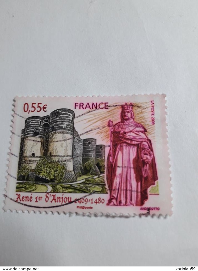 Timbre France  2009 / Y&T N° 4326 : Roi René 1er D'Anjou  Oblitéré - Used Stamps