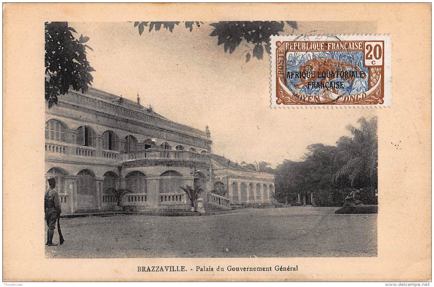 CPA REPUBLIQUE FRANCAISE CONGO  BRAZZAVILLE  PALAIS DU GOUVERNEMENT GENERAL - Brazzaville