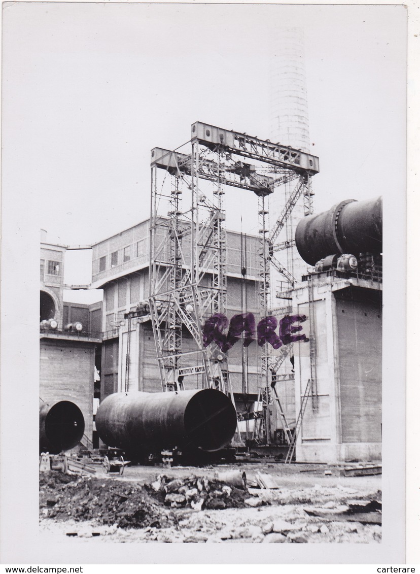 PHOTO ANCIENNE RARE,BELGIQUE,BELGIE,BELGIUM,BELGICA,HAINAUT,MONS,OBOURG,CIMENTERIE,USINE,BRIQUETERIE,FOUR,EX FILATURE - Places