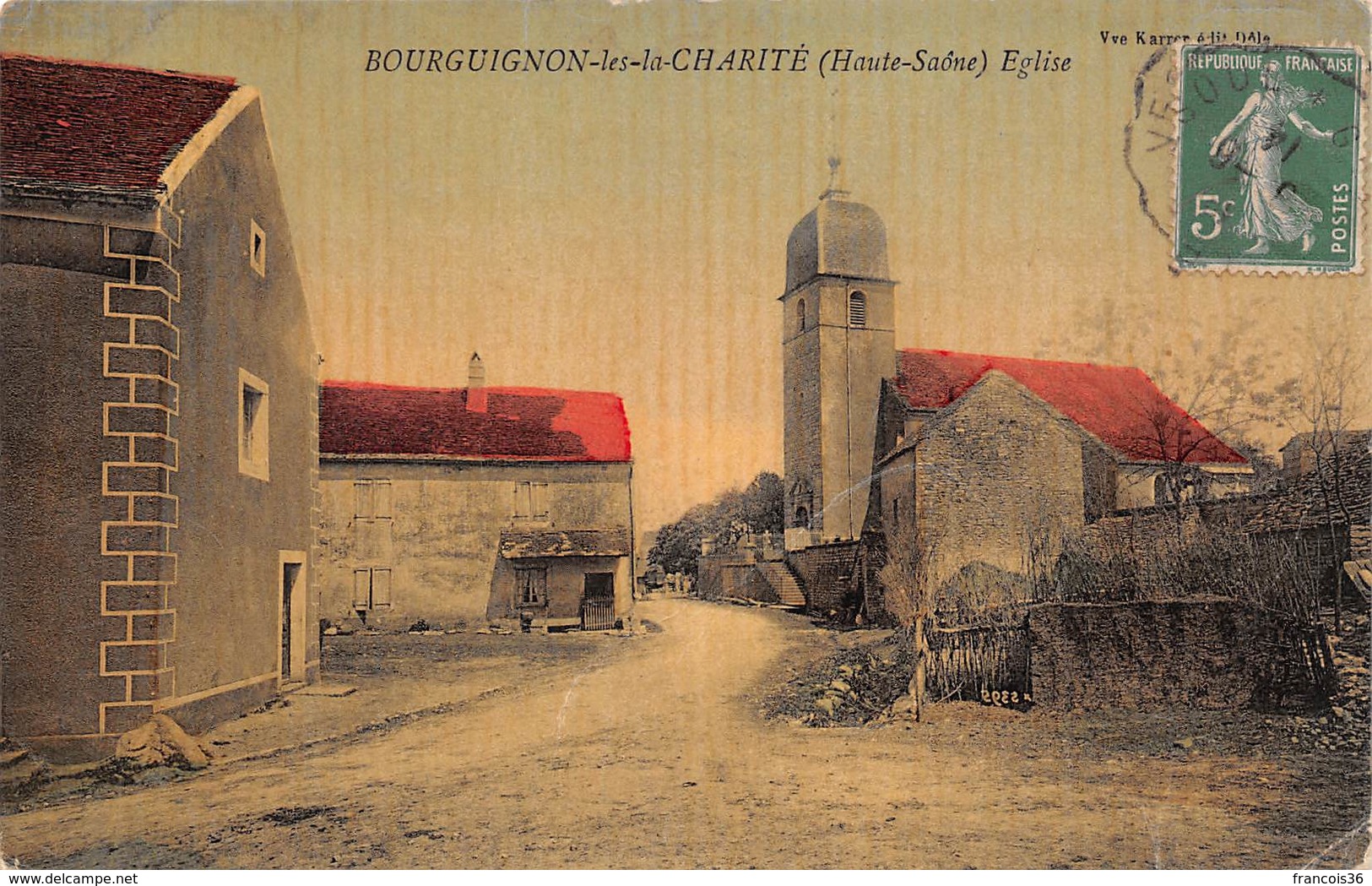 Bourguignon Les La Charité (70) - Eglise 1914 - Autres & Non Classés