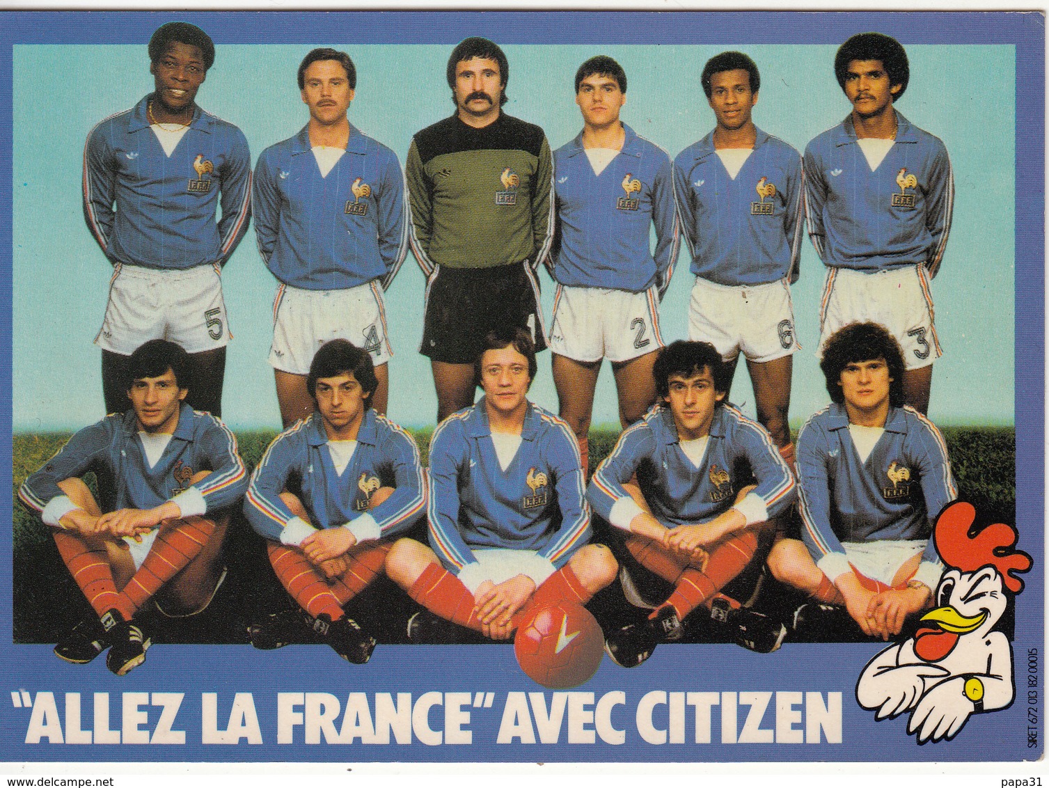 Equipe De France  1982  " Allez La France Avec Citizen - Fútbol