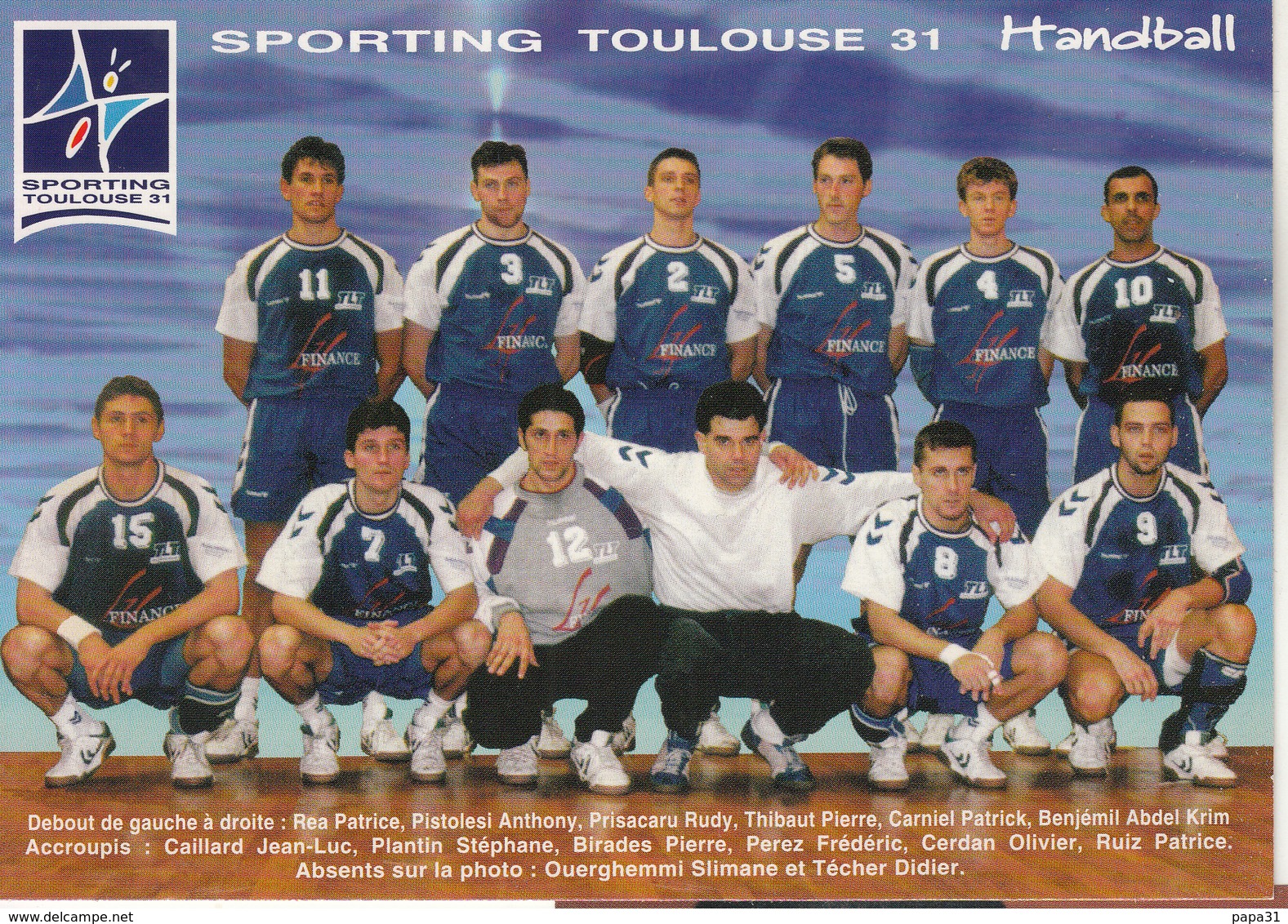 Handball  Sporting  Toulouse 1995/96 - Handball