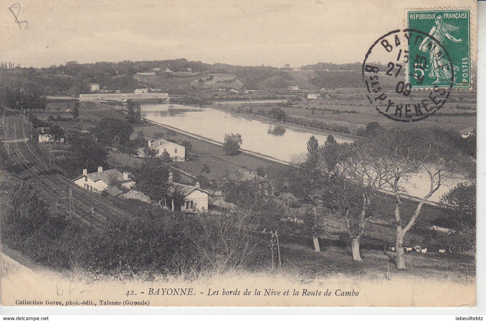 PAYS BASQUE -  BAYONNE - Bords De La Nive Et Route De Cambo - Bayonne