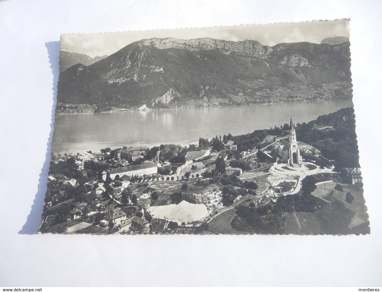 CPSM 74 - ANNECY LA VISITATION LE LAC ET LE MONT VEYRIER - Annecy