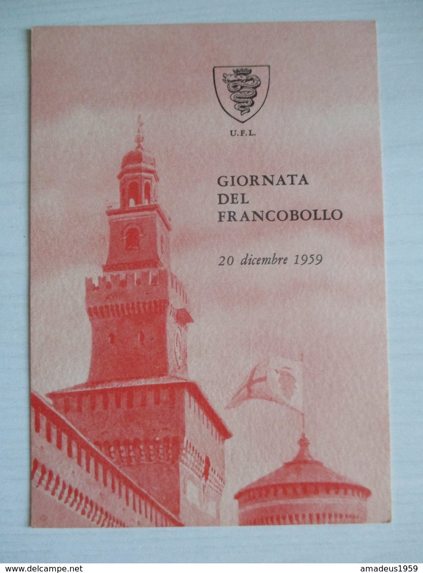 Milano 1959 / Giornata Del Francobollo - Borse E Saloni Del Collezionismo