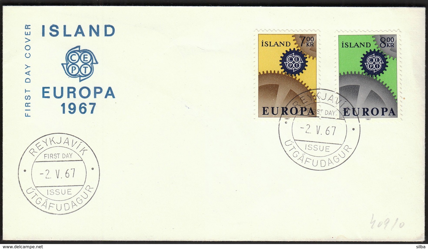 Island Reykjavik 1967 / Europa CEPT / FDC - 1967