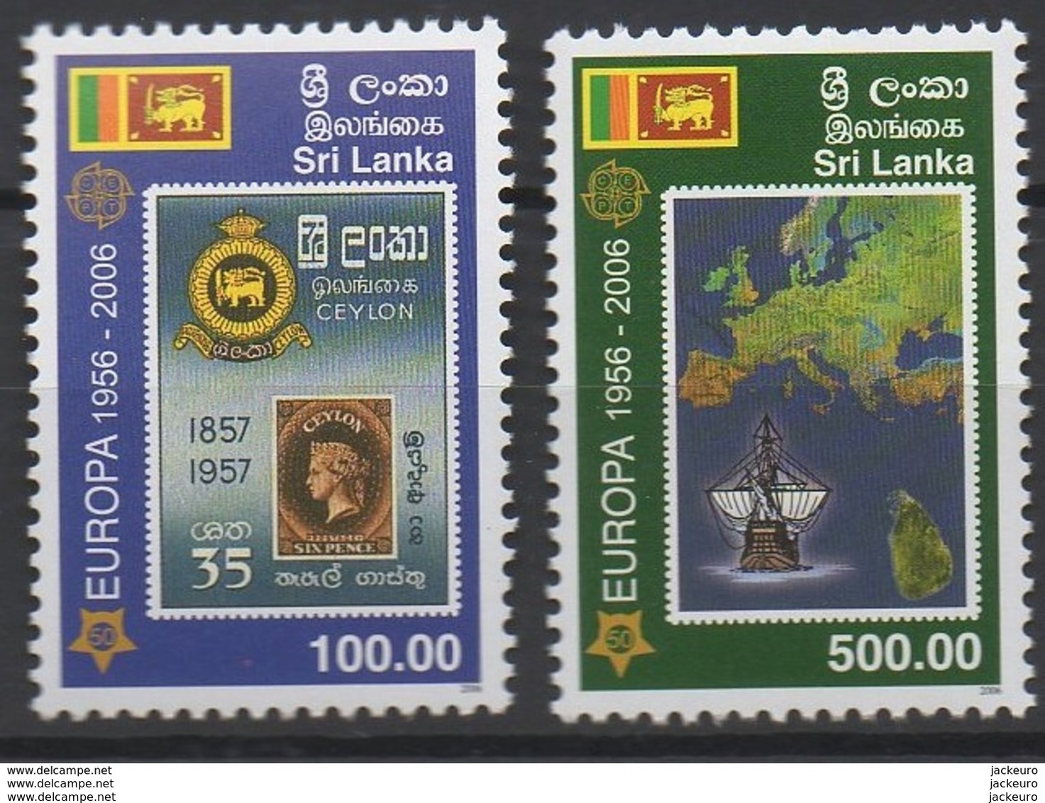 2006 - 50ème Anniv. CEPT  Sri Lanka  ** TTB - Idées Européennes