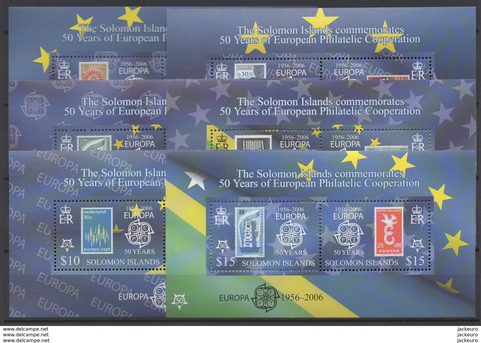 2006 - 50ème Anniv. CEPT  Solomon Islands  ** TTB - Idées Européennes