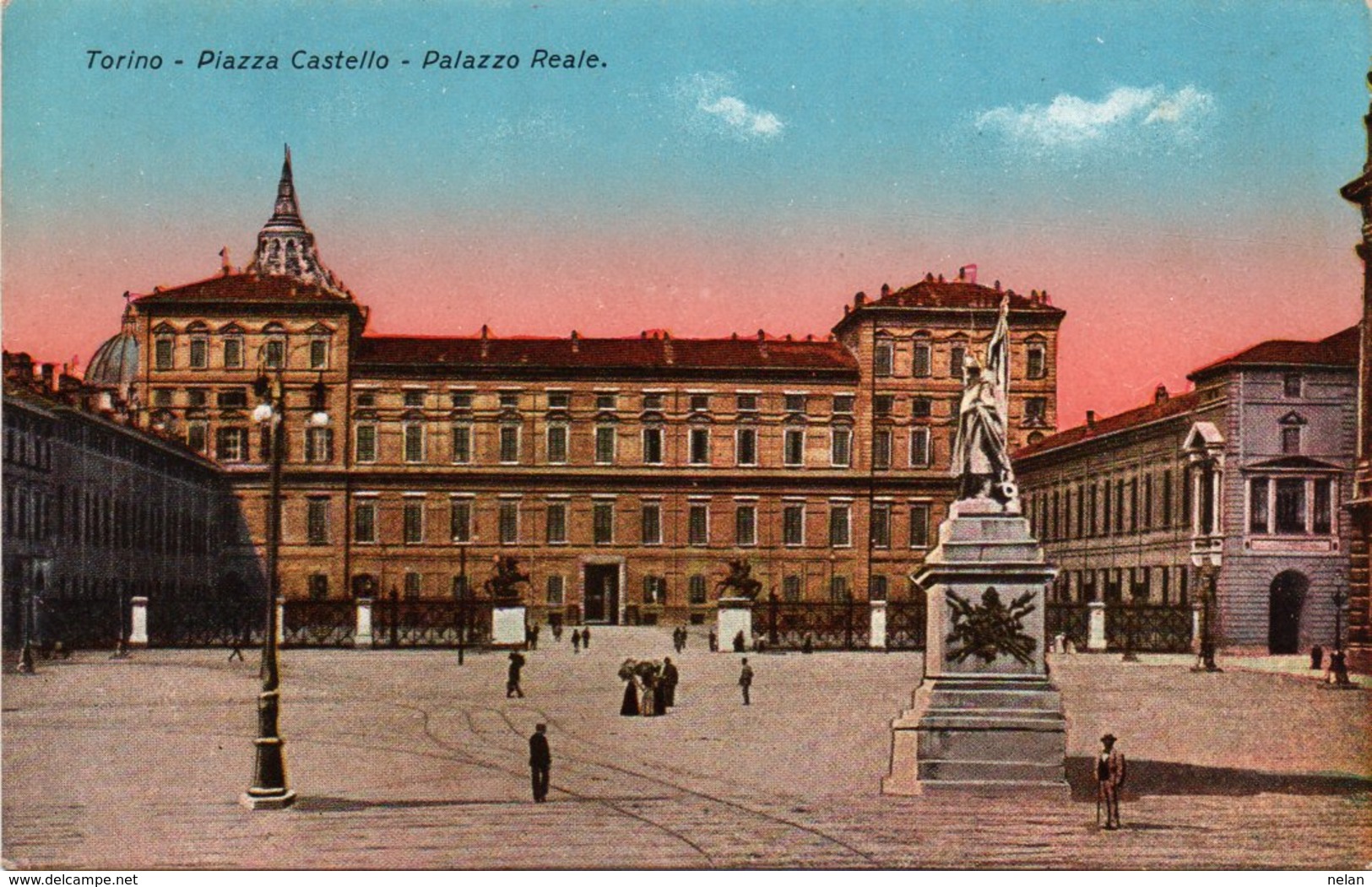 TORINO-PIAZZA CASTELLO-PALAZZO REALE-ANNI 20-NON VIAGGIATA - Palazzo Reale