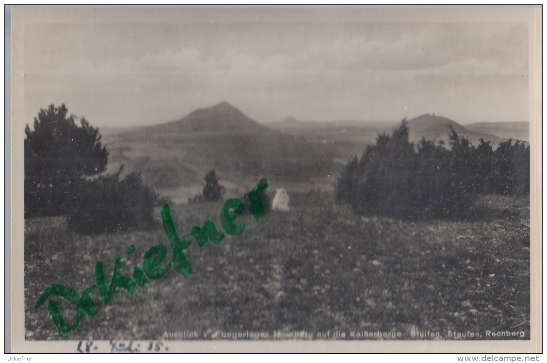 Fliegerlager Hornberg, Ausblick Auf Stuifen, Staufen, Hohenrechberg, Um 1935 - Schwaebisch Gmünd