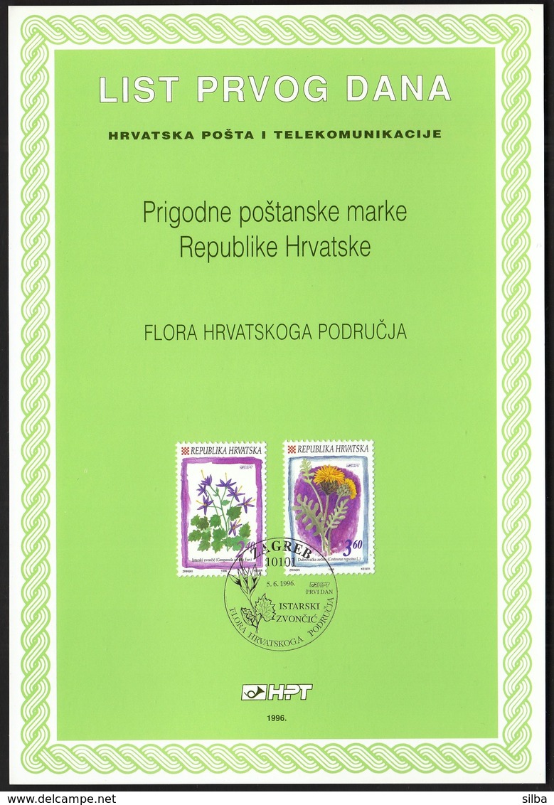 Croatia 1996 / Flora / First Day Sheet / ETB - Kroatien