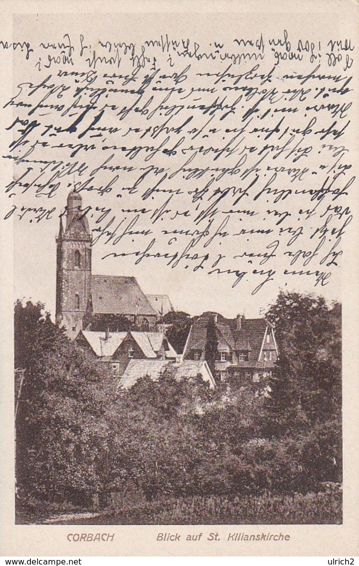 AK Korbach Corbach - Blick Auf St. Kilianskirche - 1917 (35140) - Korbach