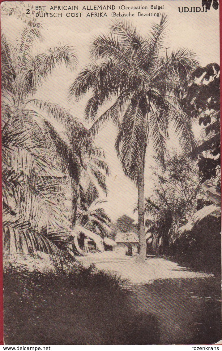 Belgisch Congo Belge Surchargé Est Africain Allemand Occupation Duitsch Oost Afrika Belgische Bezetting Obliteration - Lettres & Documents