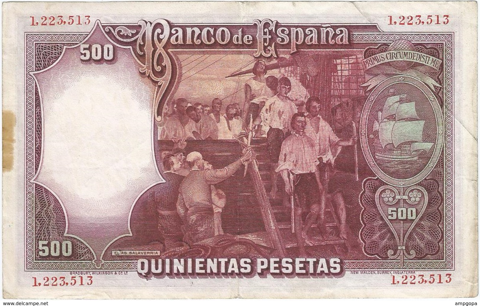 España - Spain 500 Pesetas 25-4-1931 Pk 84 Sin Serie Ref 757-2 - 500 Pesetas