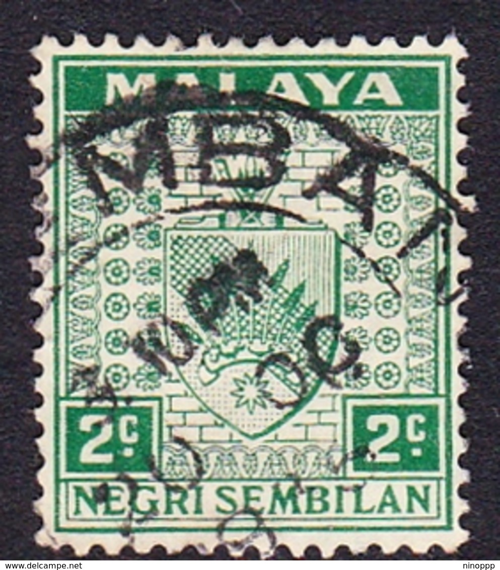 Malaysia-Negri Sembilan SG 22 1936 Arms, 2c Green, Used - Negri Sembilan