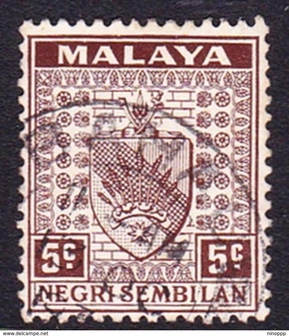 Malaysia-Negri Sembilan SG 26 1935 Arms, 5c Brown, Used - Negri Sembilan