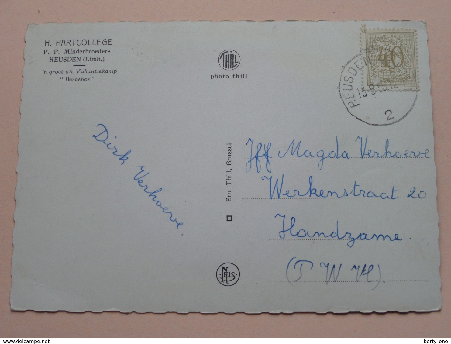 Groeten Uit HEUSDEN - H. HARTCOLLEGE P. P. Minderbroeders ( Thill ) Anno 1968 ( Zie Foto Details ) !! - Heusden-Zolder
