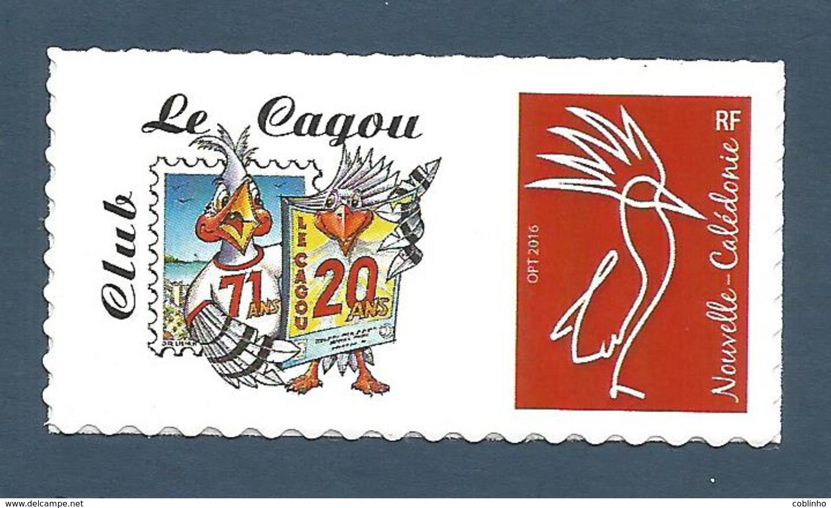 NOUVELLE CALEDONIE (New Caledonia)- RARE Timbre Personnalisé - 20ème Anniversaire De La Revue Le Cagou - 2018 - Unused Stamps
