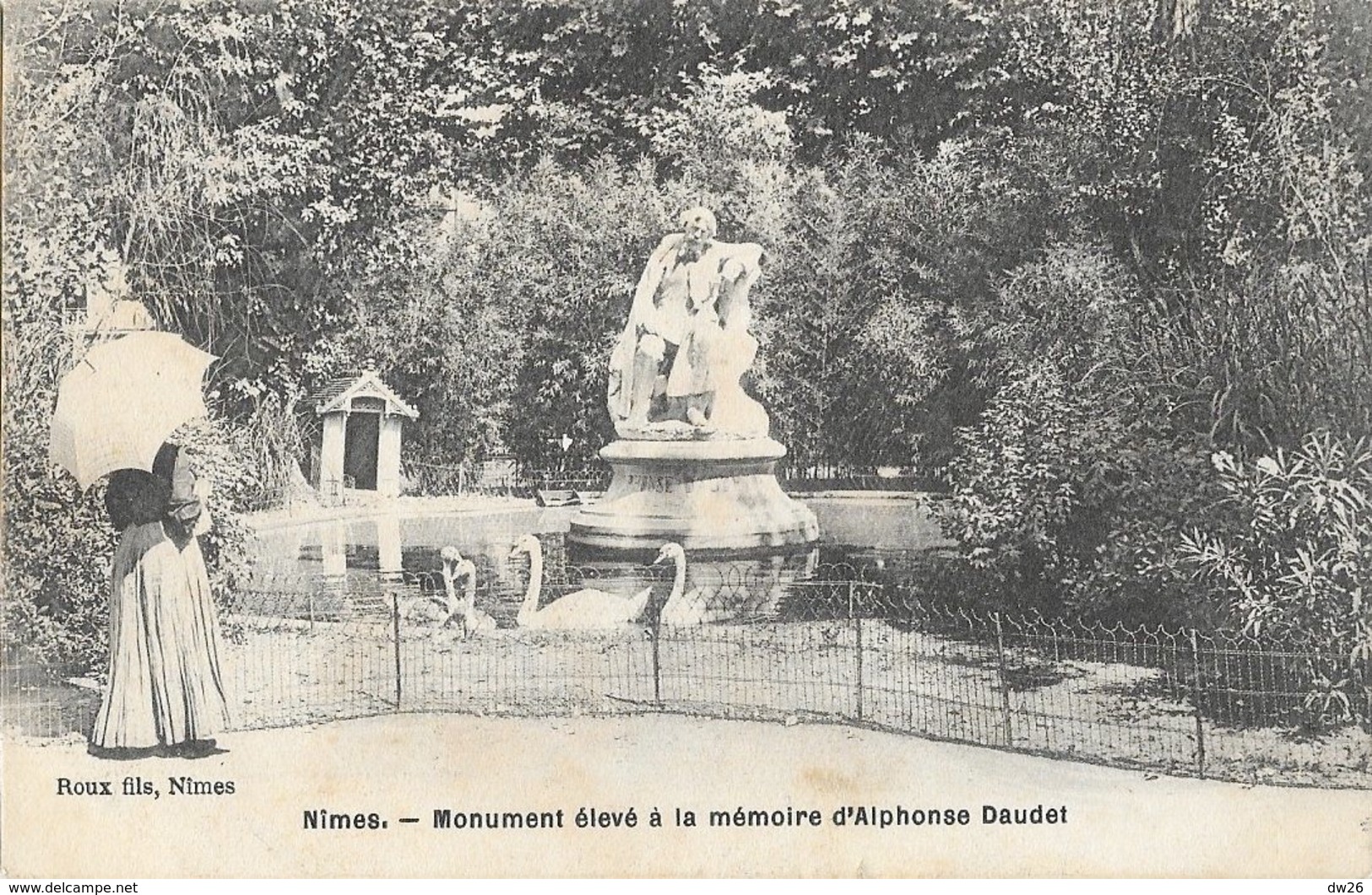 Nîmes - Monument élevé à La Mémoire D'Alphonse Daudet - Edition Roux - Nîmes