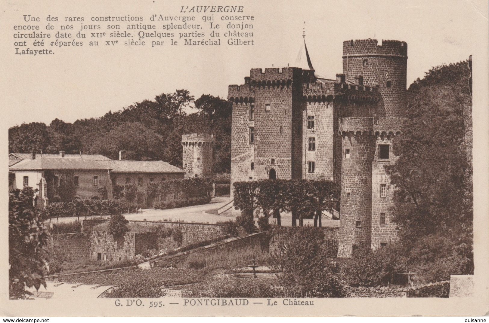 18 / 6 / 165  - PONTGIBAUD  ( 63 )  -LE  CHÂTEAU - Autres & Non Classés