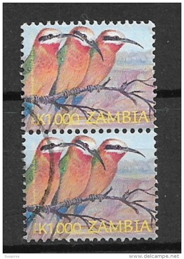 ZAMBIA 2003 Birds - Bee-Eaters      USED - Zambia (1965-...)