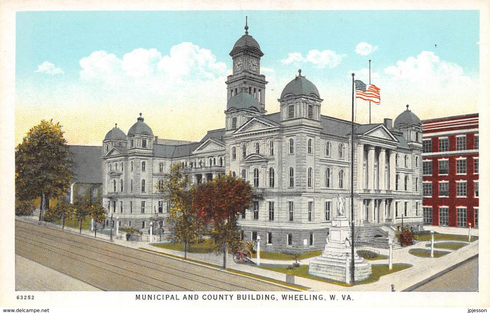 ETATS UNIS  WEST VIRGINIA  WHEELING  MUNICIPAL AND COUNTY BUILDING - Wheeling