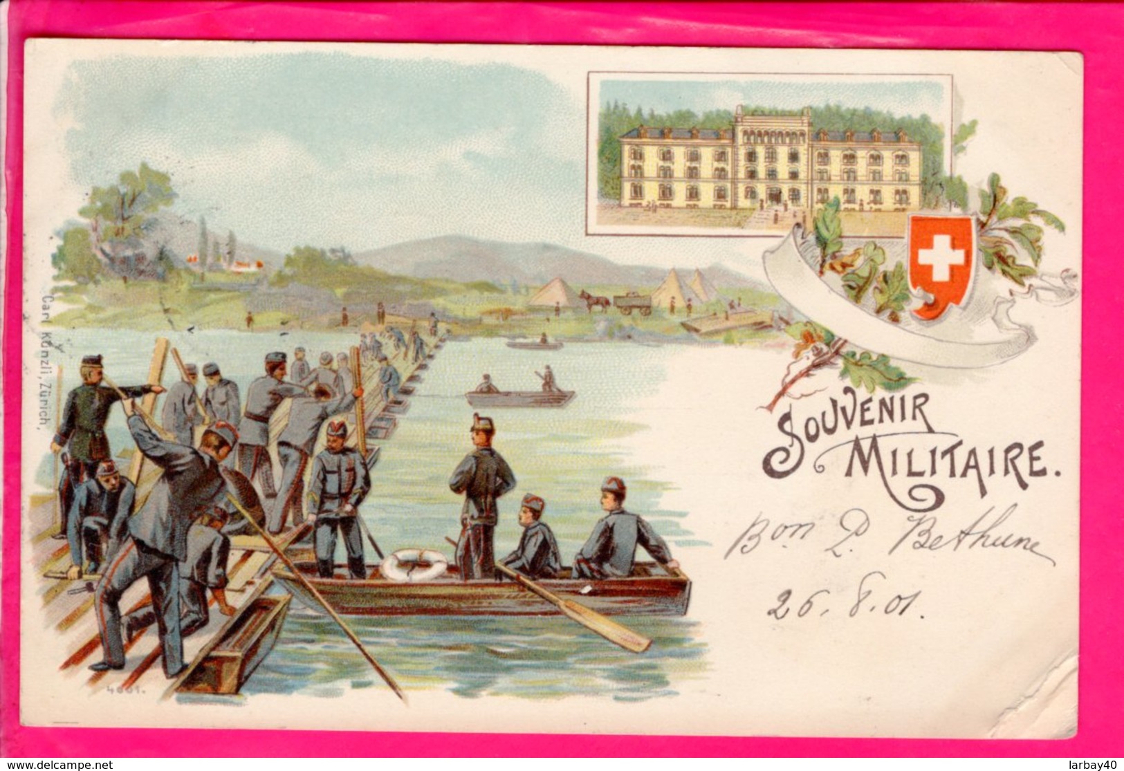 Cpa Carte Postale Ancienne  -  Militaire - Suisse Souvenir Militaire - Altri & Non Classificati