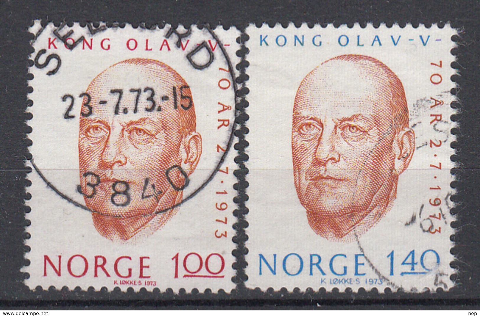 NOORWEGEN - Michel - 1973 - Nr 664/65 - Gest/Obl/Us - Oblitérés