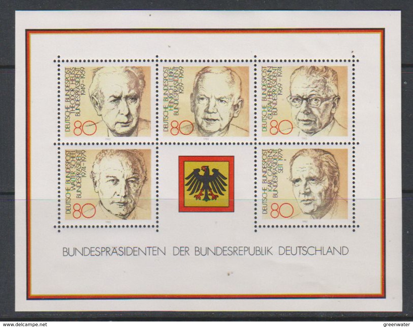 Germany 1982 Bundespräsidenten M/s ** Mnh (39066) - Andere & Zonder Classificatie