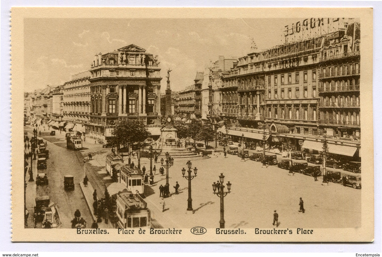 CPA - Carte Postale - Belgique - Bruxelles - Place De Brouckère (CP3582) - Marktpleinen, Pleinen