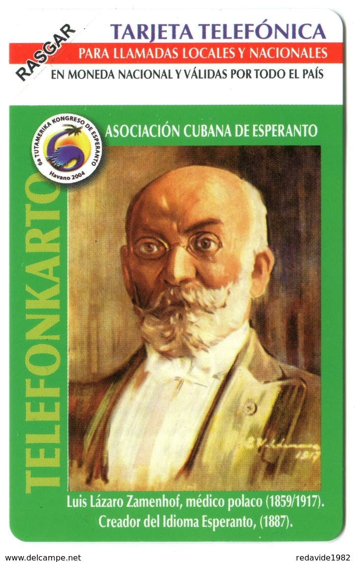 Cuba Etecsa - CU-UR-037 Luis Lazaro Zamenhof (MINT) - Cuba