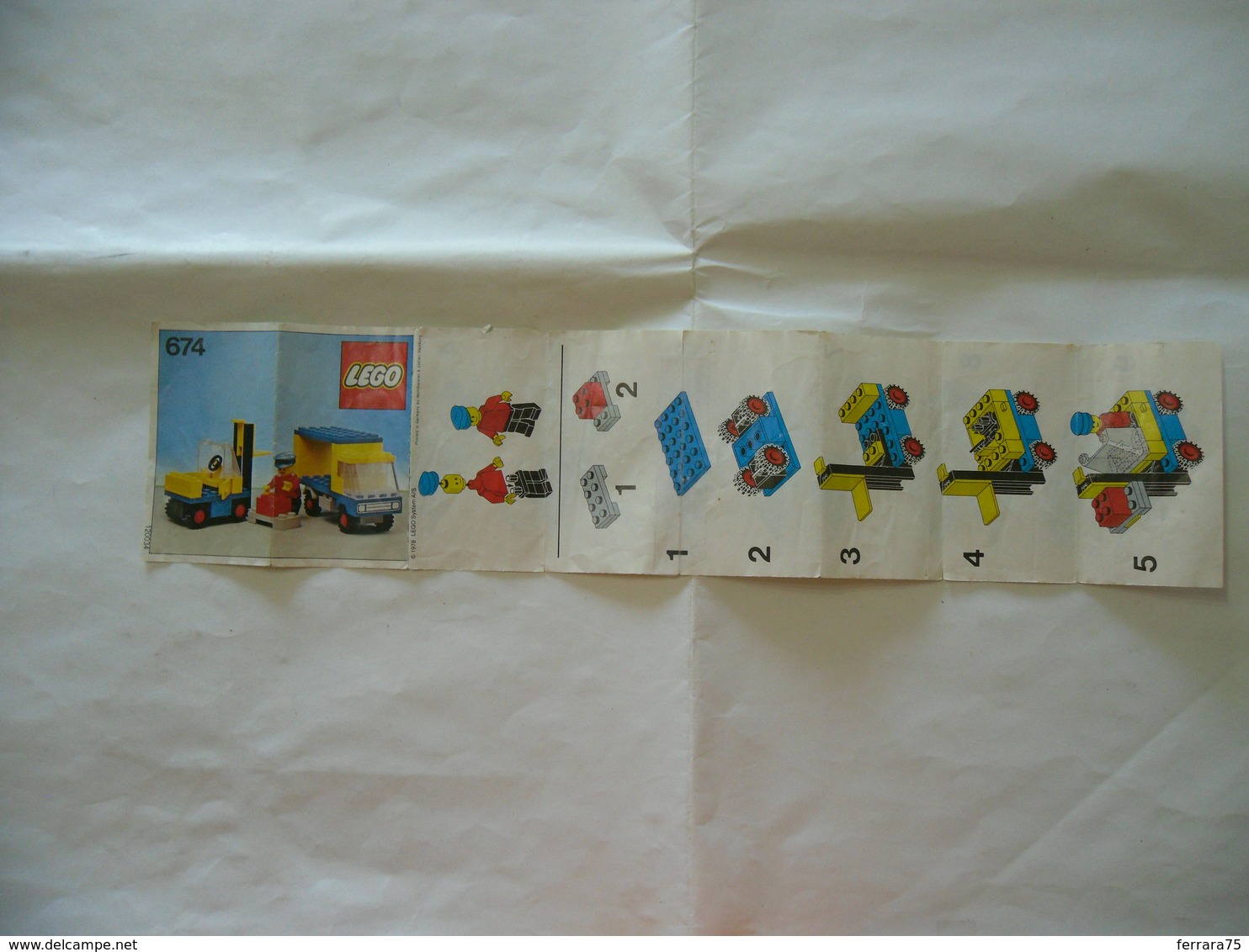 ISTRUZIONI MANUALE INSTRUCTION LEGO 674. - Cataloghi