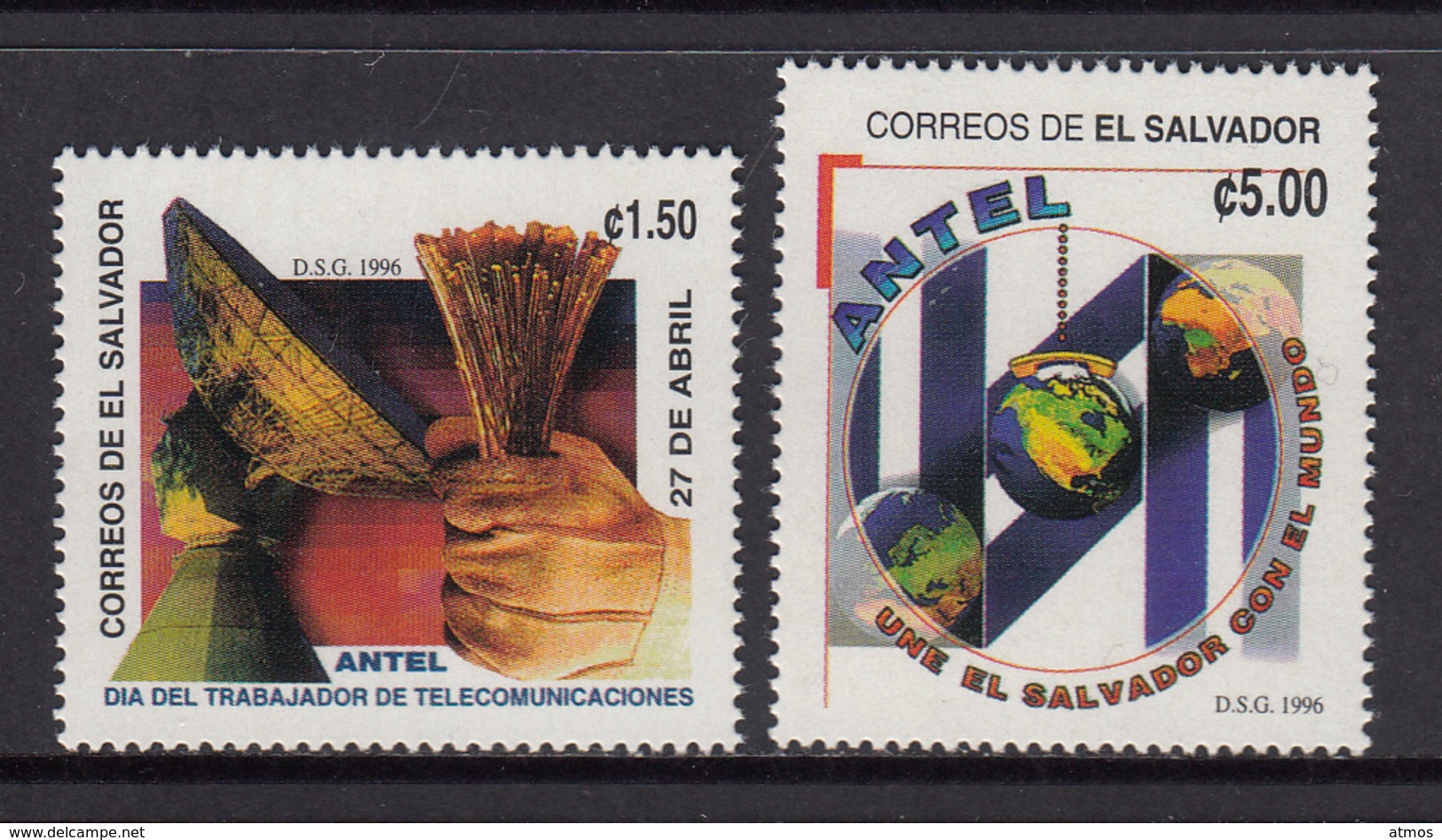 El Salvador MNH Michel Nr 2017/18 From 1996 / Catw 3.00 EUR - El Salvador