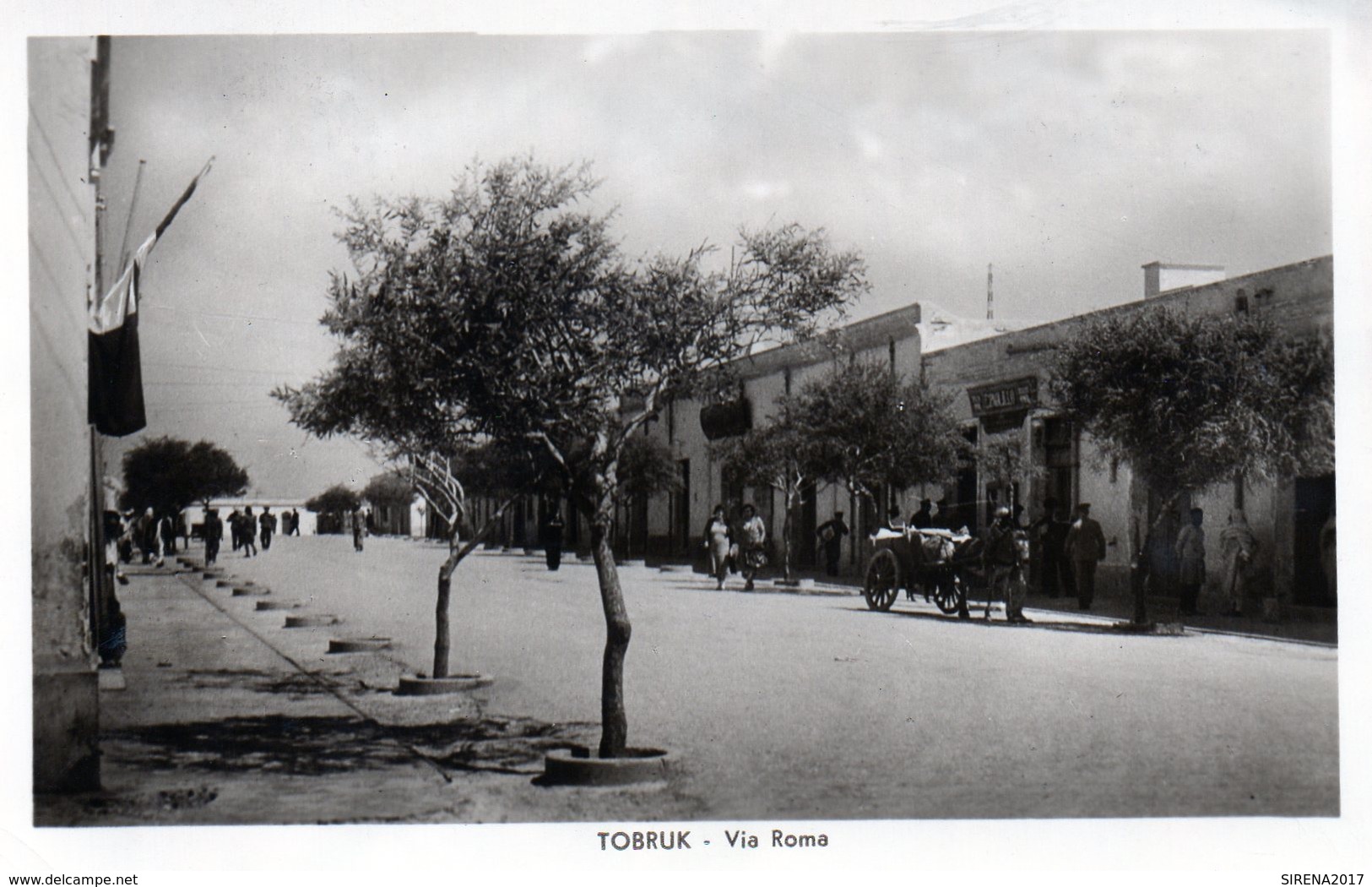 TOBRUK - VIA ROMA - LIBIA - VIAGGIATA - Guerra 1939-45