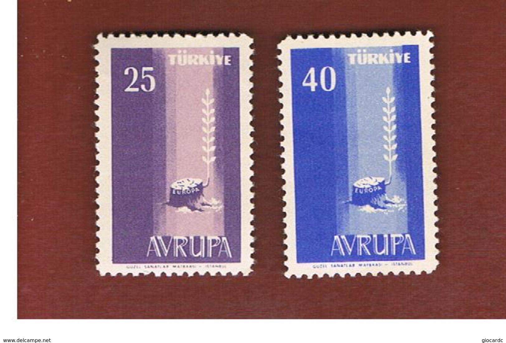 TURCHIA (TURKEY) - 1958 EUROPA     -     MINT** - 1958