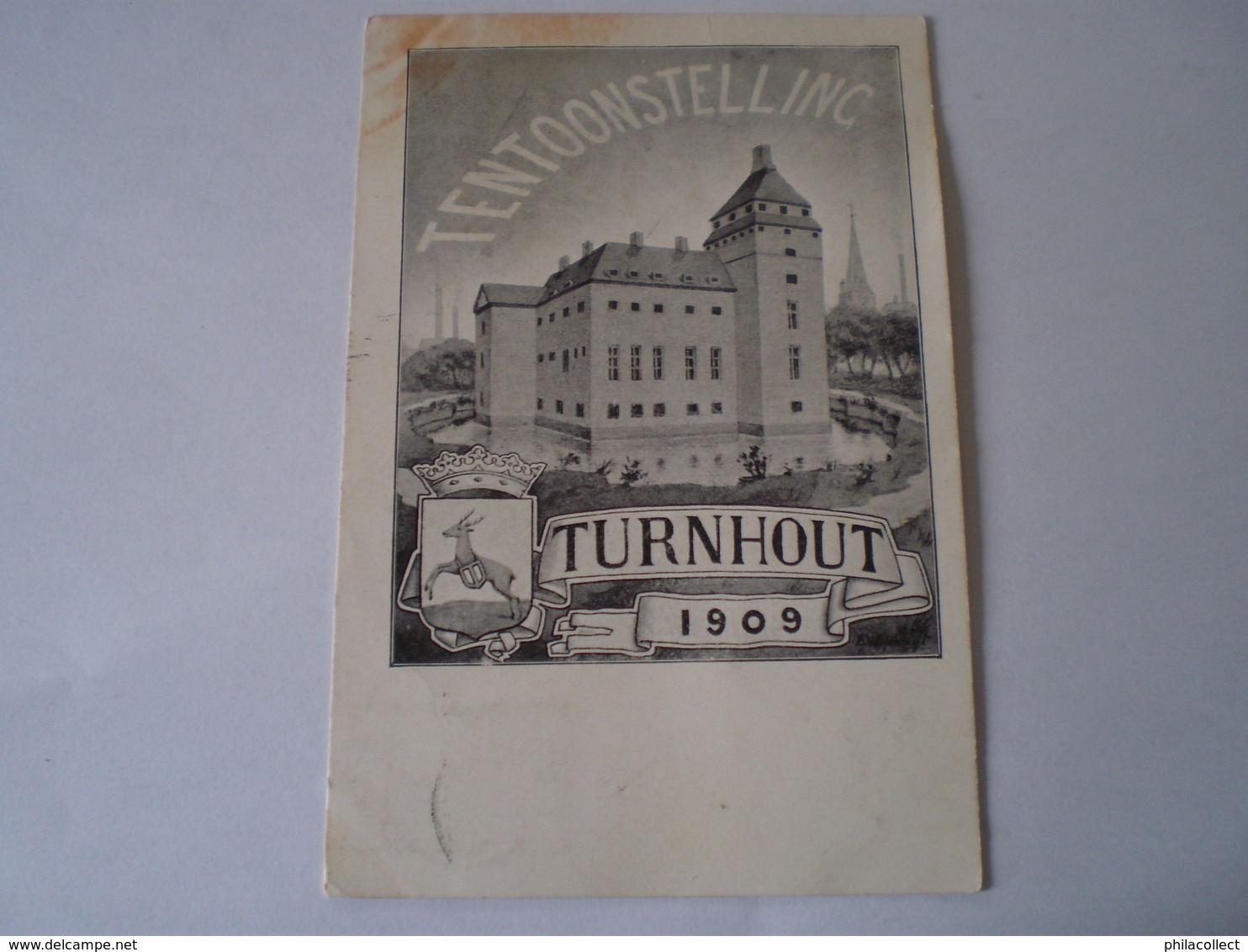 Turnhout //  Tentoonstelling Turnhout 1909 // 1909 // Bruine Kleur-vlek LB - Turnhout