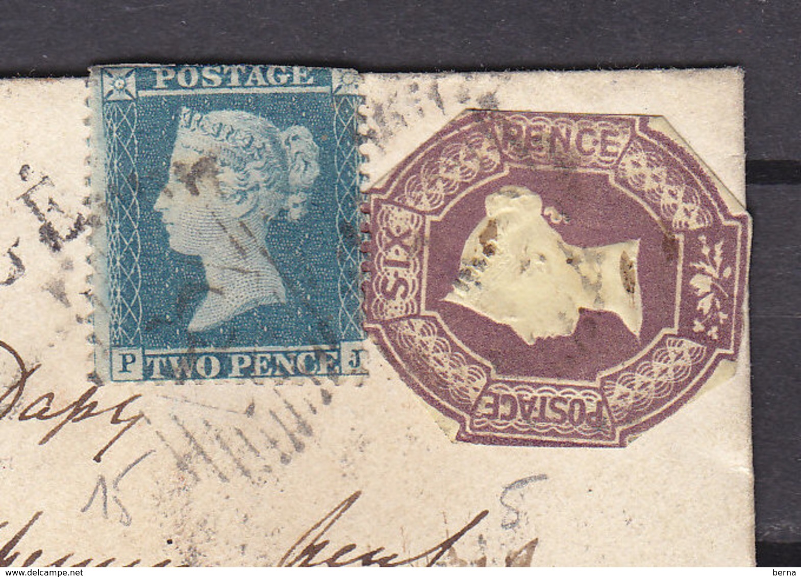 GREAT BRITAIN REGISTERED COVER- STAMPS 2nd CHOICE SCARCE - Storia Postale