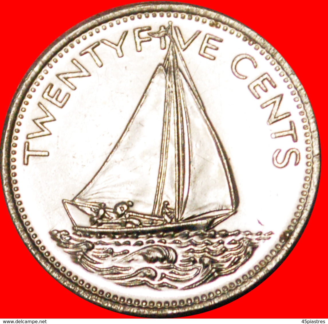 # GREAT BRITAIN: THE BAHAMAS ★ 25 CENTS 1979 SHIP MINT LUSTER! LOW START ★ NO RESERVE! - Bahama's