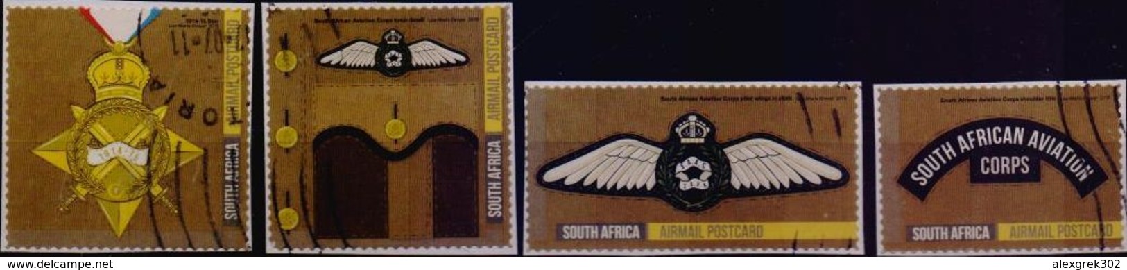 Used South Africa 2015,South African Aviation Corps 4V S-a. - Oblitérés