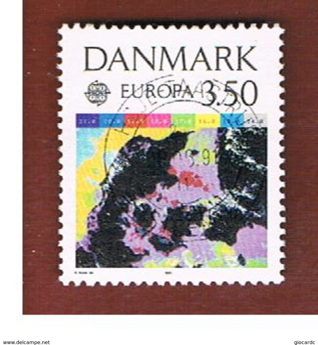 DANIMARCA (DENMARK)  - 1991 EUROPA  - USED - 1991