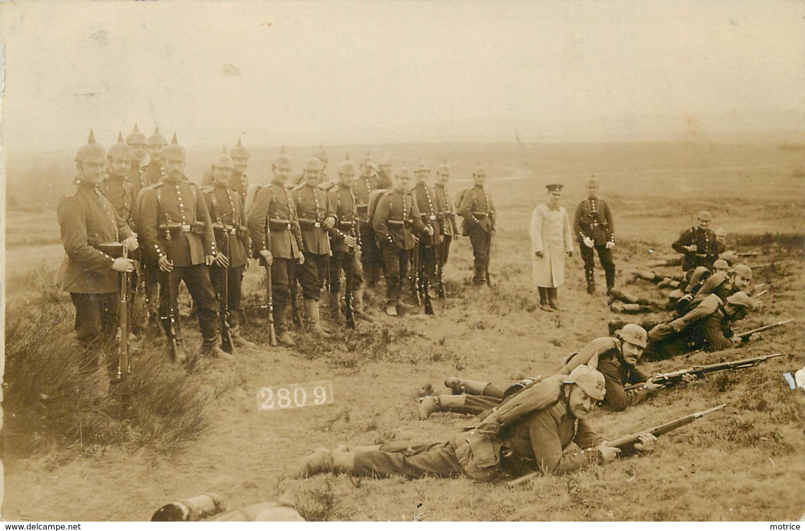 ELSENBORN (camp) - Soldats Allemands,exercice De Tir, Guerre 1914/18. Carte Photo.. - Elsenborn (camp)