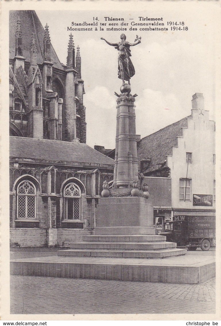 Tienen, Standbeeld Ter Eere Der Gesneuvelden 1914-18 (pk46890) - Tienen