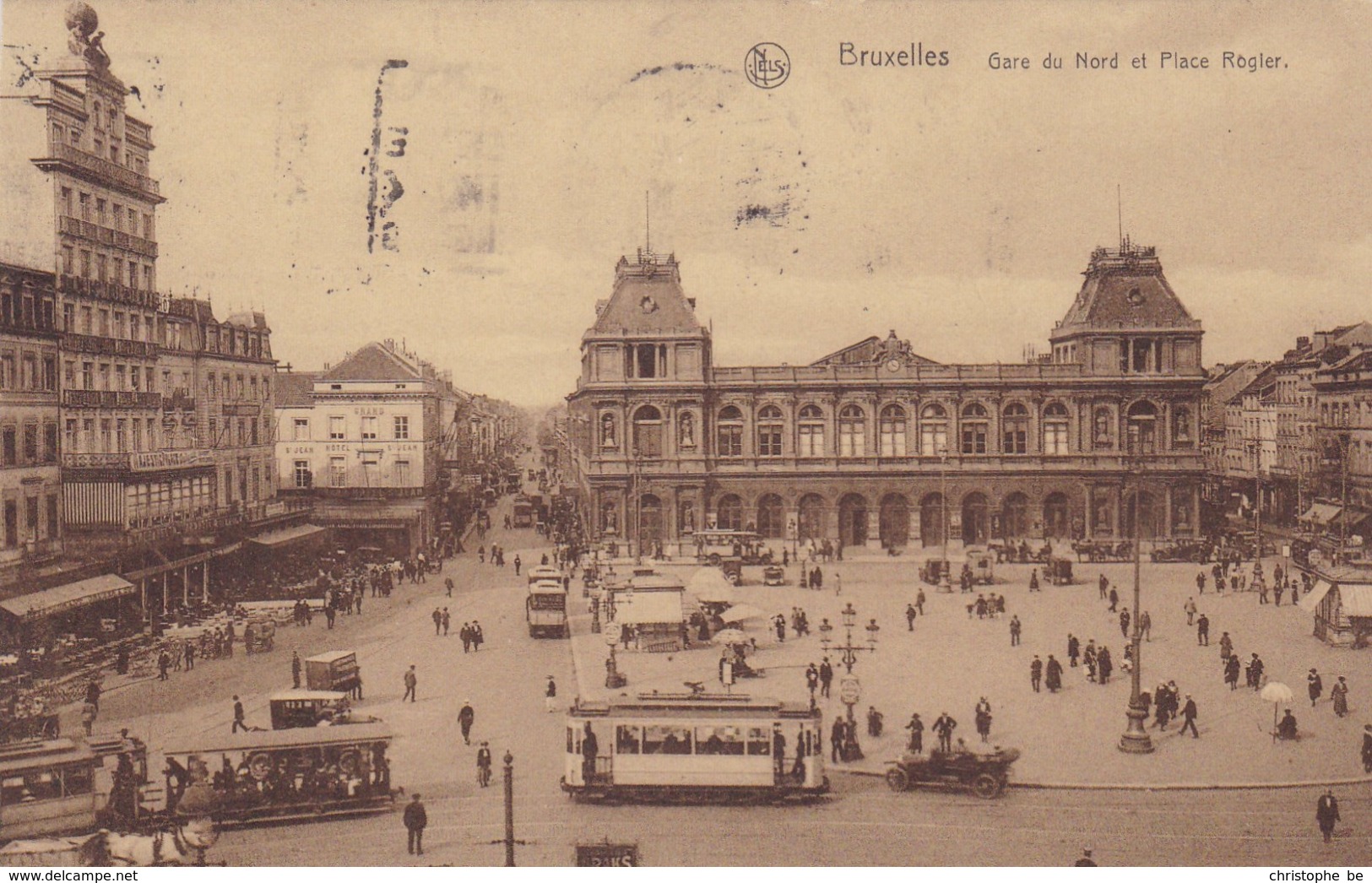 Brussel, Bruxelles, Gare Du Nord Et Place Rogier, Tram, Tramway (pk46904) - Chemins De Fer, Gares