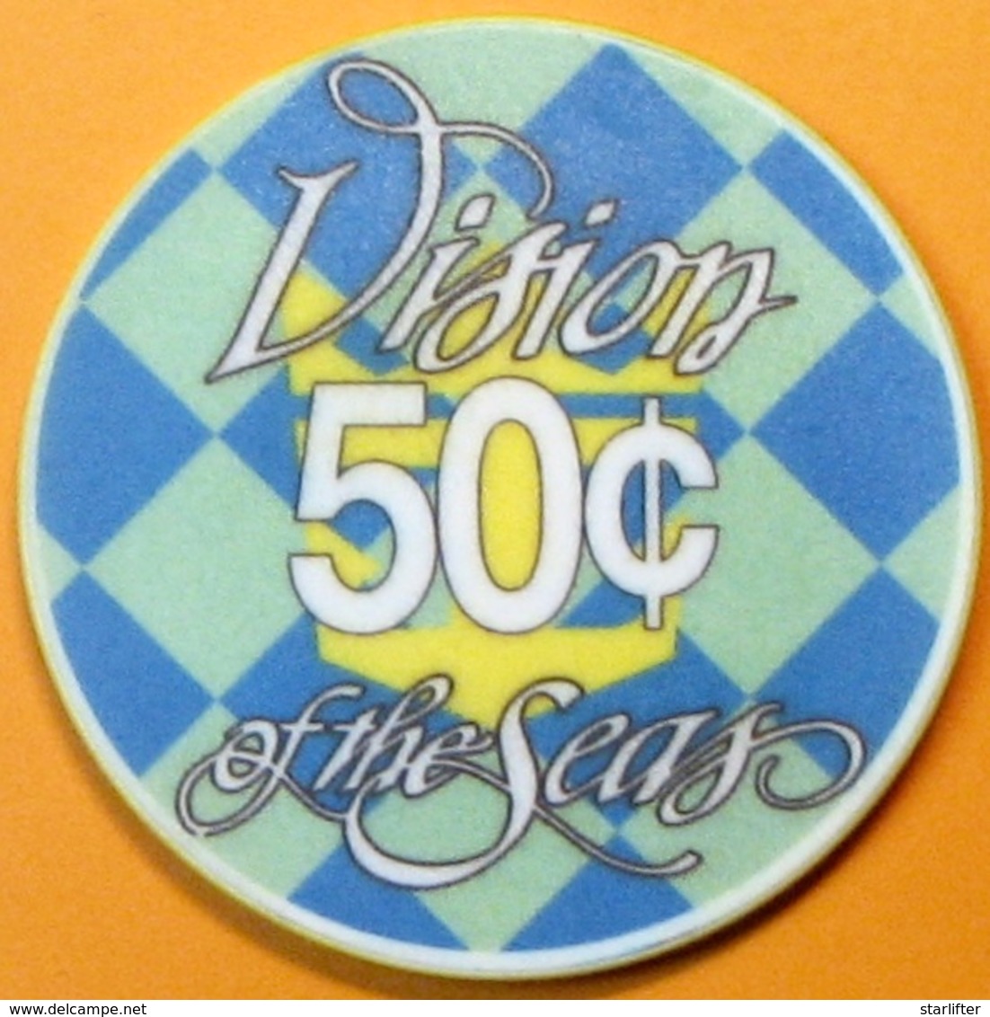 50¢ Casino Chip. Royal Caribbean Cruise Line. E15. - Casino