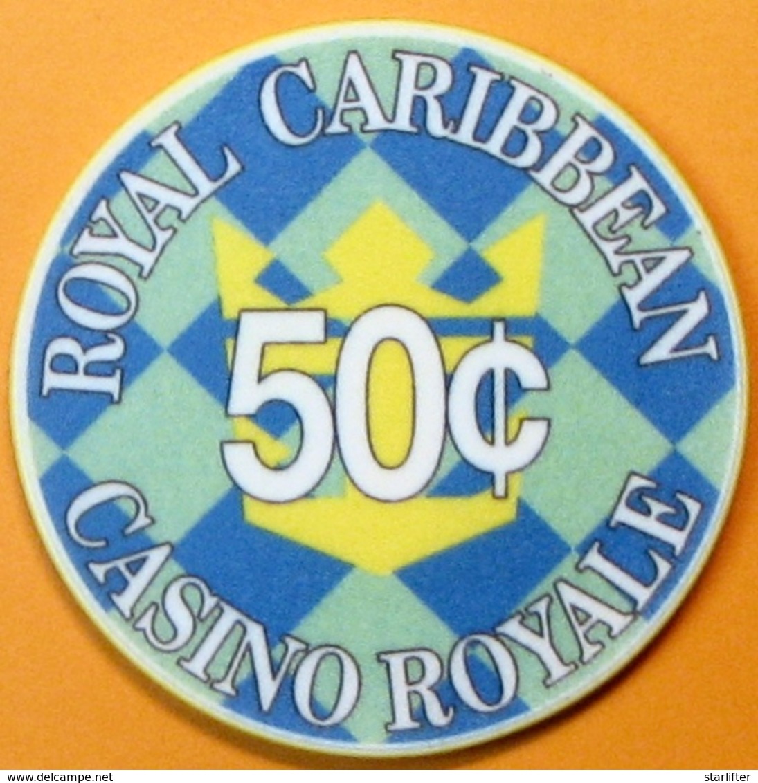 50¢ Casino Chip. Royal Caribbean Cruise Line. E15. - Casino