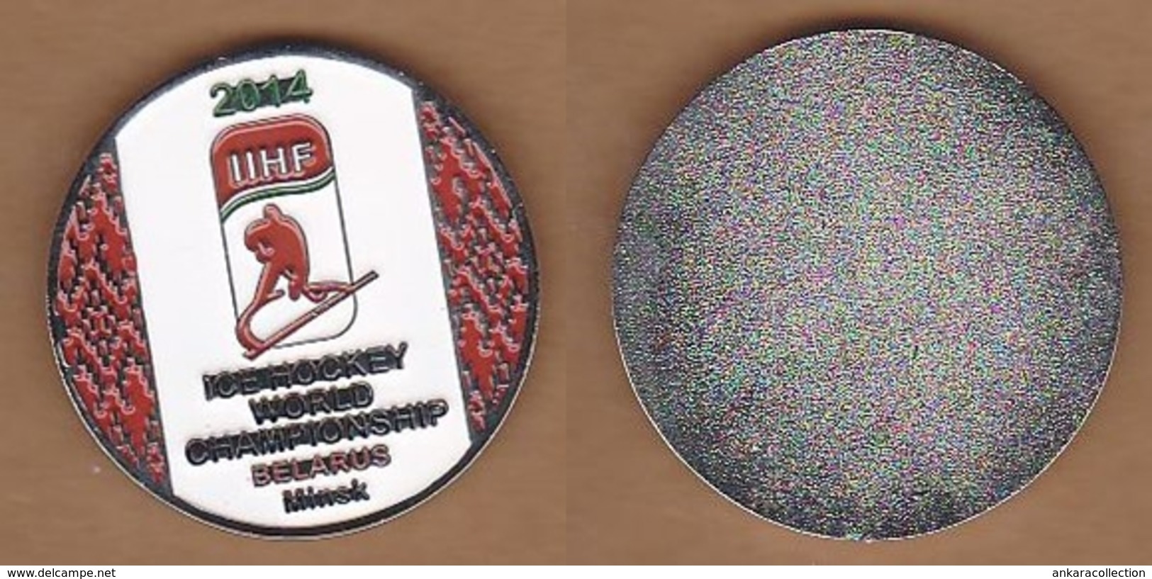 AC - ICE HOCKEY WORLD CHAMPIONSHIP 2014  MINSK BELARUS MEDAL - PLAQUETTE - Apparel, Souvenirs & Other