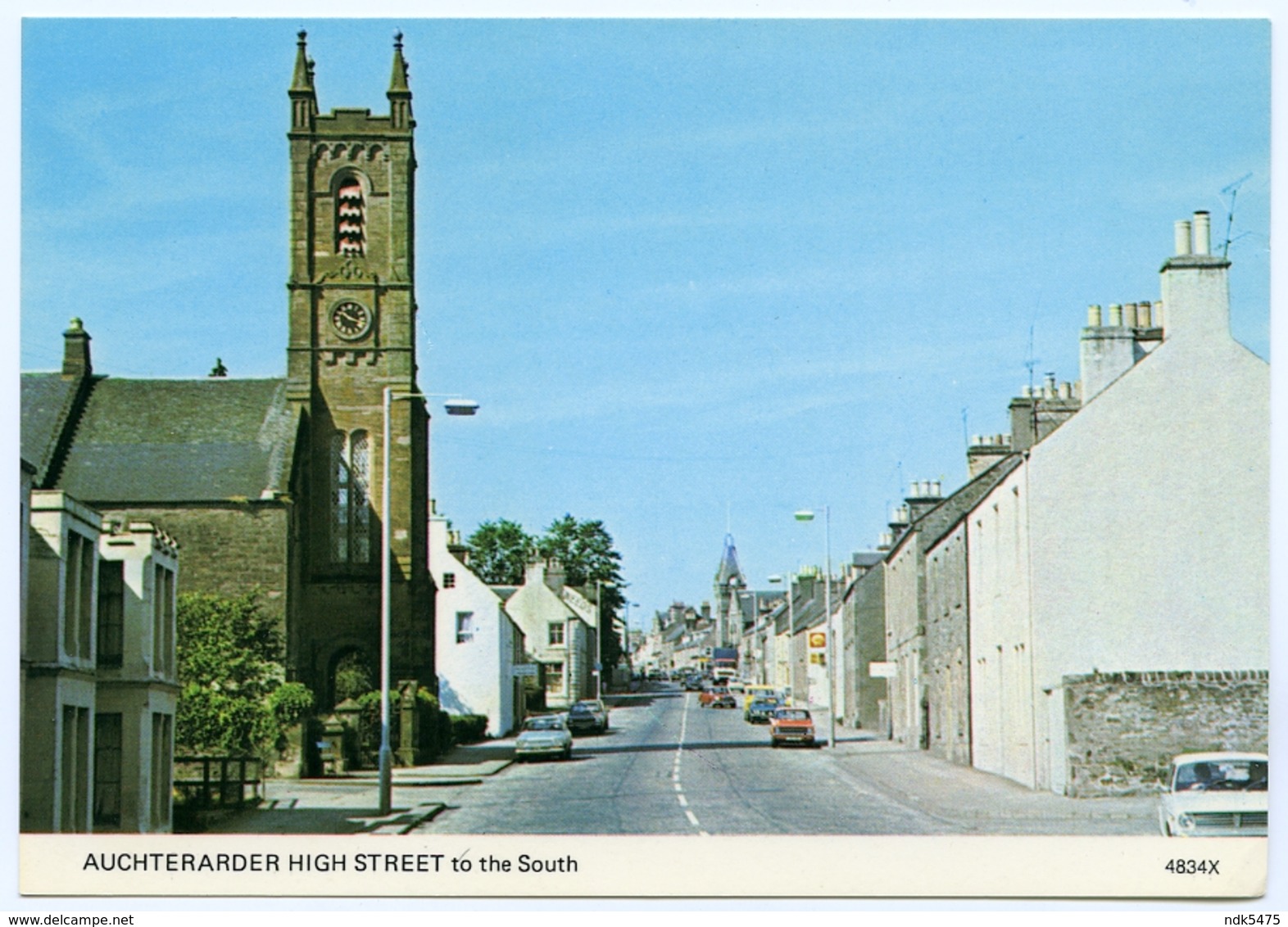 AUCHTERARDER : HIGH STREET TO THE SOUTH (10 X 15cms Approx.) - Perthshire