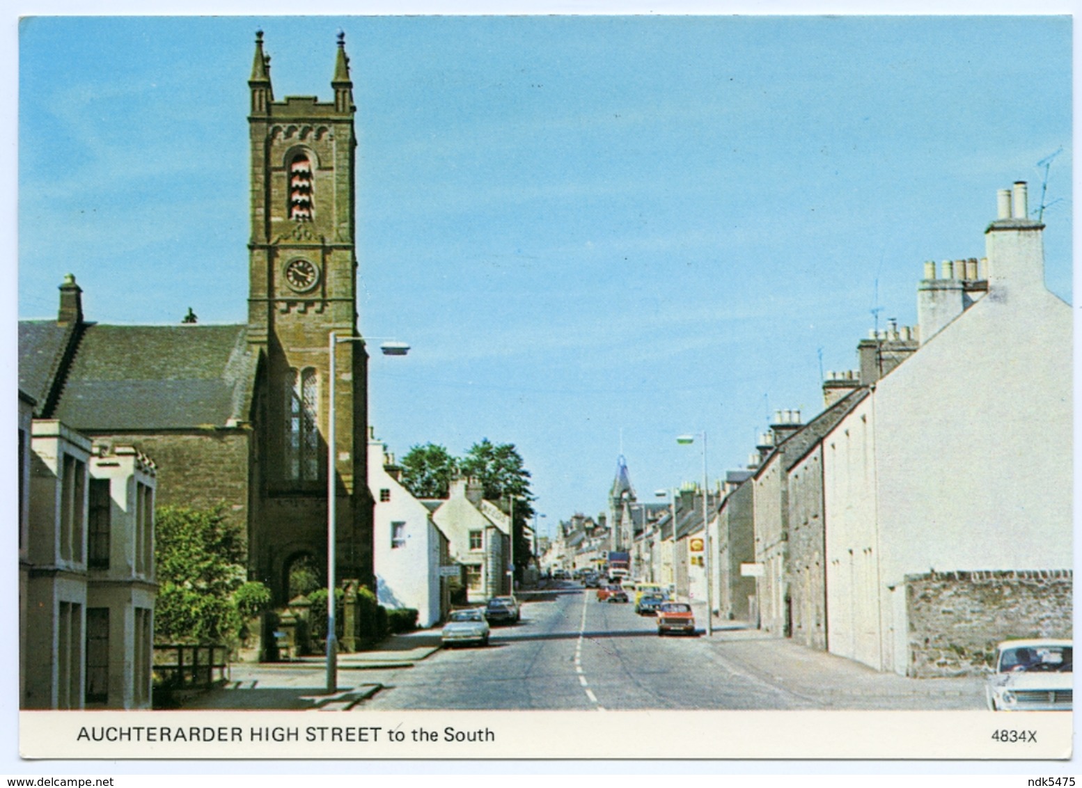 AUCHTERARDER : HIGH STREET TO THE SOUTH (10 X 15cms Approx.) - Perthshire