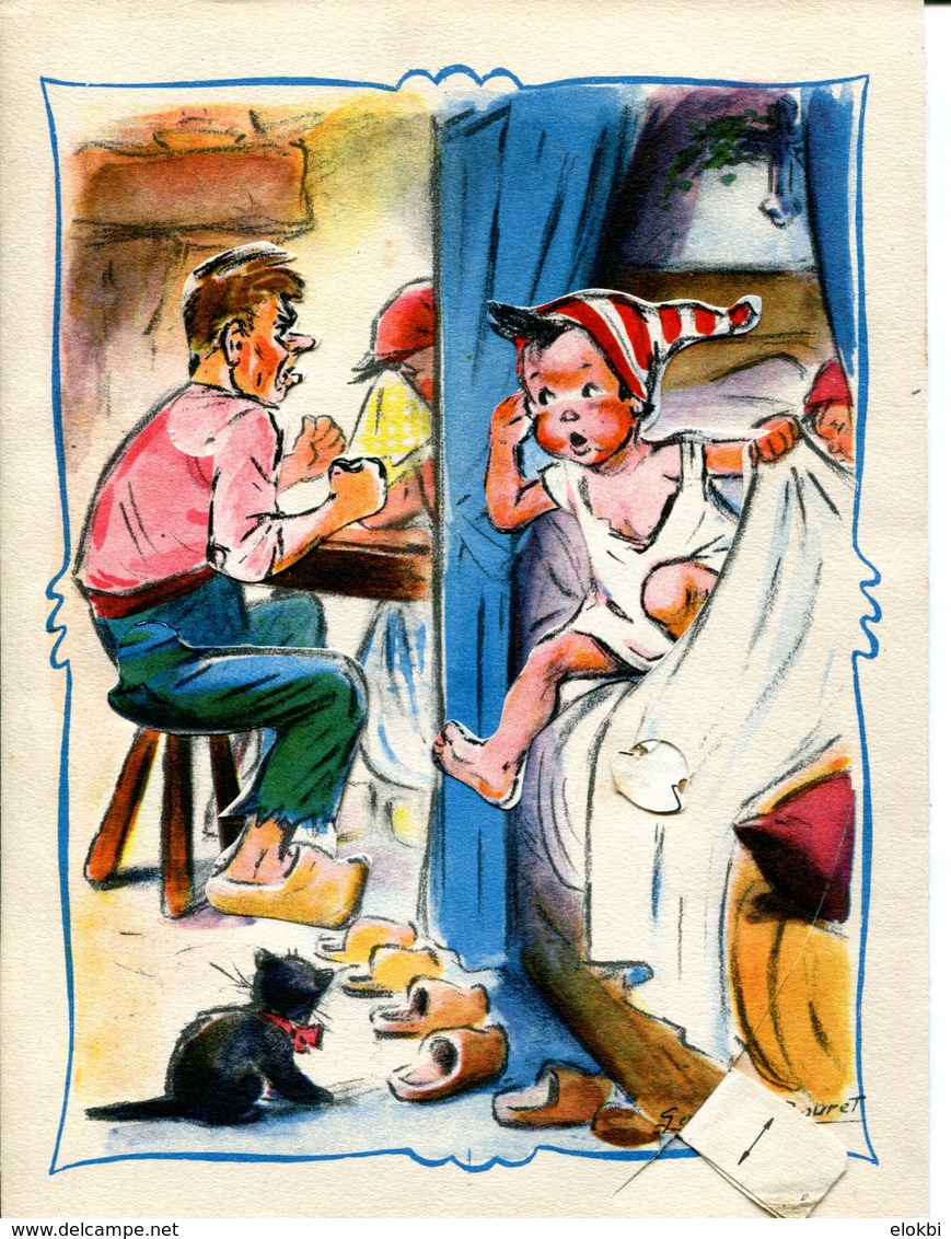 Le Petit Poucet Illustré Par Germaine Bouret Editions Animées Monte-Carlo 1950 - Cuentos